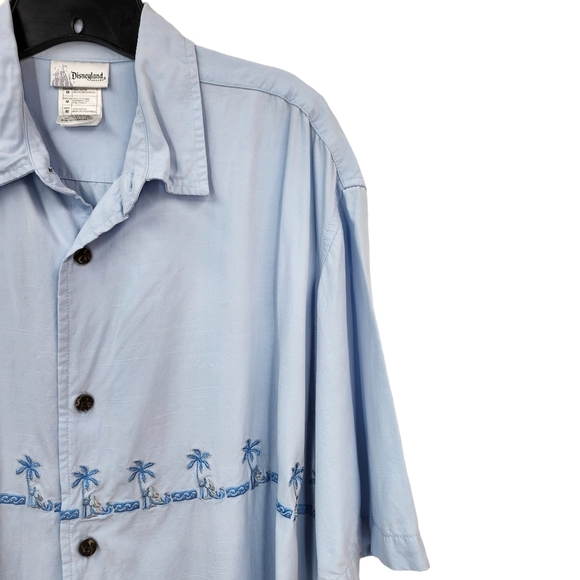 Disneyland Resort Men's Embroidered Short Sleeve Button Up Shirt - M - Picture 2 of 5